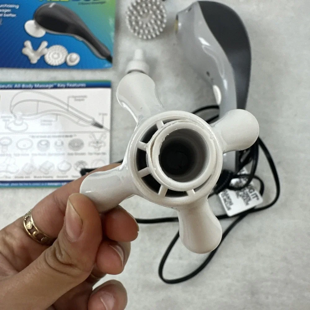 Wahl Powerful Therapeutic All Body 2-Speed Hand-Held Massager with 3 Attachments